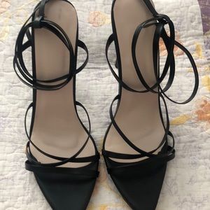 Black High Heels with straps